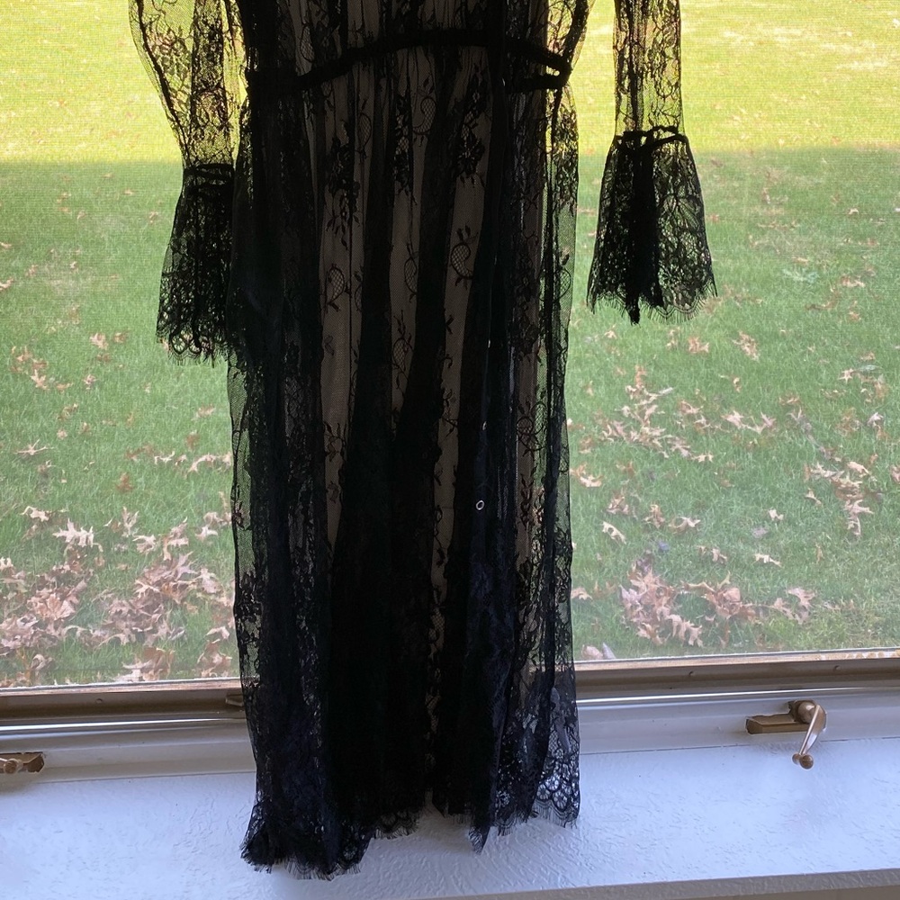 Elegant Black Lace Women Dress - Picture 6 of 7